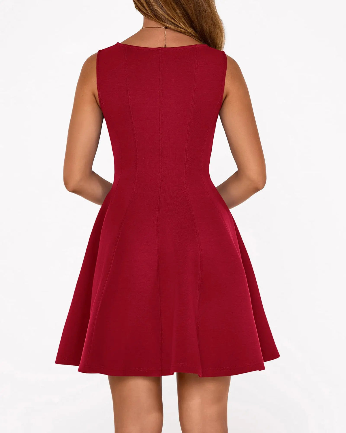 Elegant Sleeveless A-Line Mini Dress For Women Summer Formal Party Cocktail